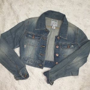 Medium wash jean jacket